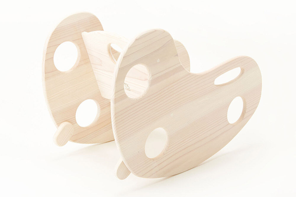 【寄附金額見直しました】ピーナッツチェア（子ども用ロッキングチェア）600×330×450mm（座面高170mm） 子供 椅子 木製 おしゃれ かわいい 日本製