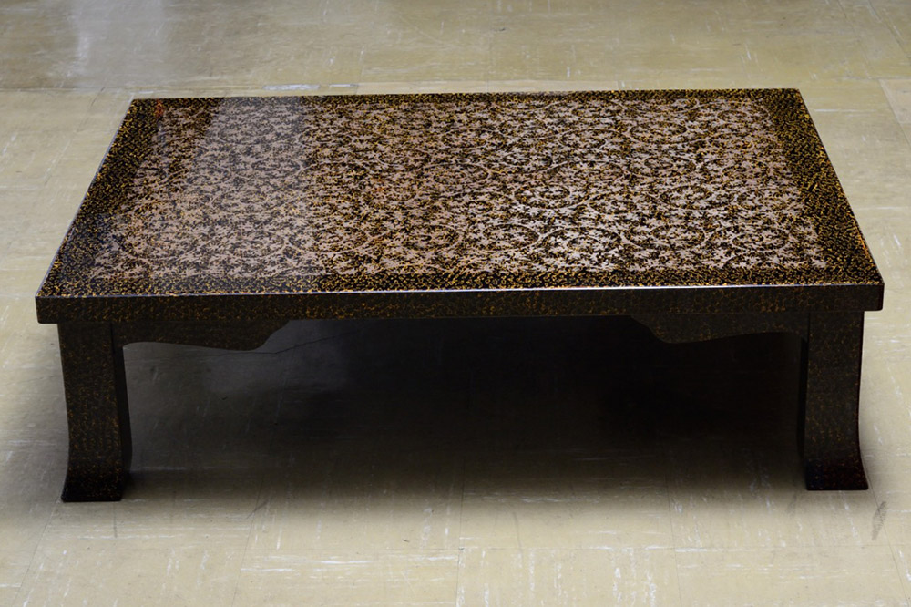 津軽塗 座卓 羽角ケリ足 3尺×4尺 唐草  伝統工芸 漆器 青森 おしゃれ お祝い テーブル 家具 インテリア