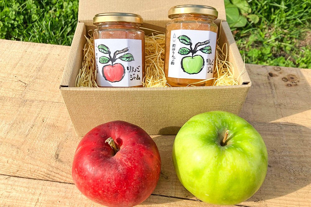【寄附金額見直しました】りんごジャム 2品種セット 紅玉ジャム はつ恋ぐりんジャム 前田りんご園