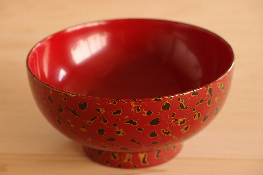 【寄附金額見直しました】津軽塗 夫婦汁椀（唐塗 呂・赤）