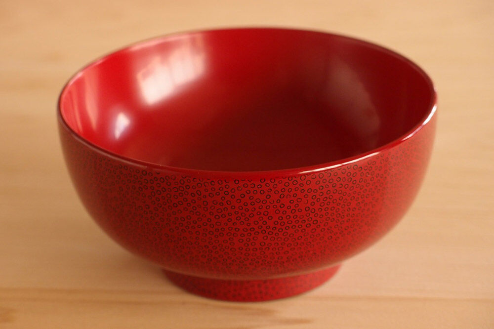 【寄附金額見直しました】津軽塗 夫婦汁椀【七々子塗 黒（赤種）・赤（黒種）】