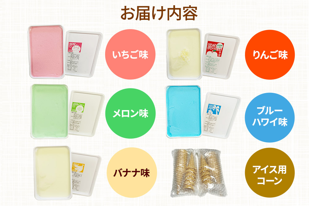 アイス 藤田アイス店 よくばりアイスセット【ケースアイス×5種類+コーン×20個】