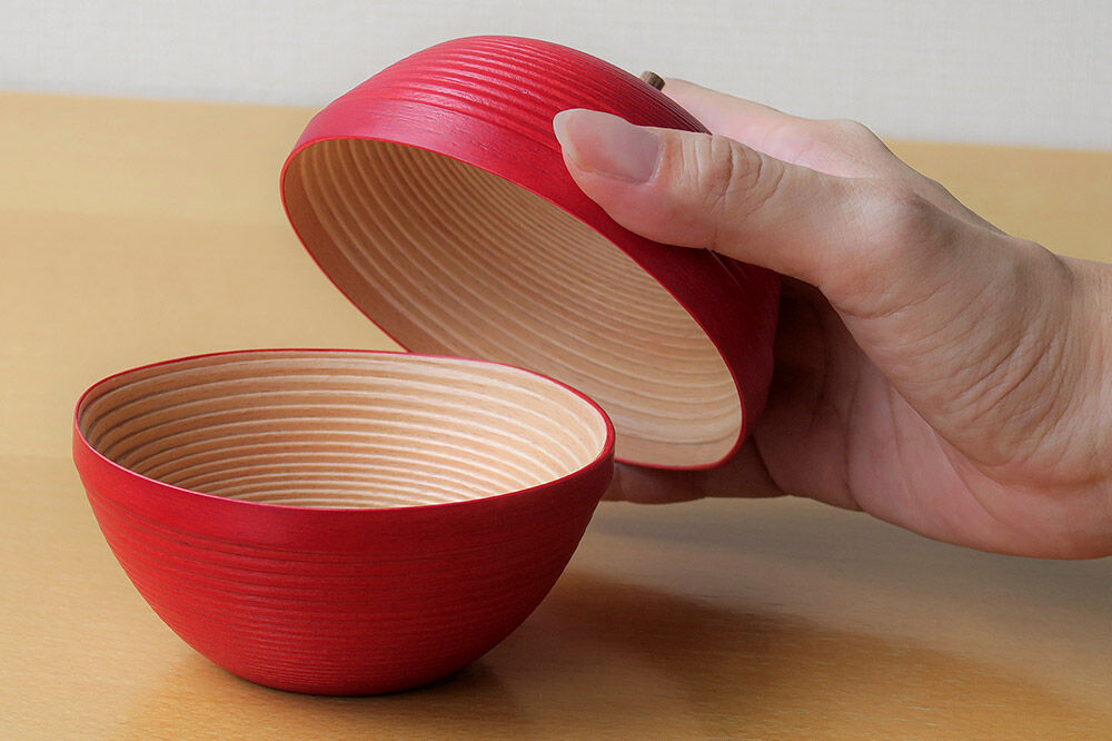 【寄附金額見直しました】BUNACO IB-A2445 りんごの小物入れ 1個 petite RINGO〈プティ リンゴ〉