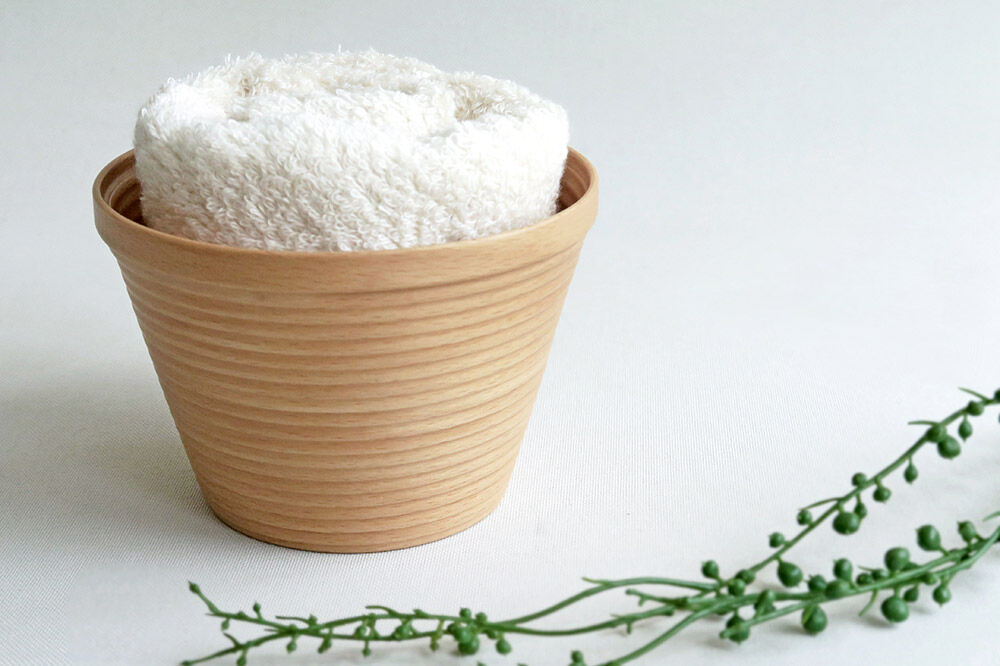 【寄附金額見直しました】BUNACO ラウンドボックス（ライトブラウン）1個