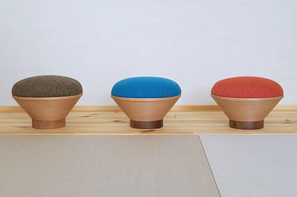 【寄附金額見直しました】BUNACO「正座のため」のイス（トール）トラッドレッド 1個