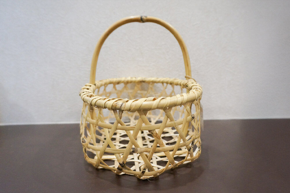 【寄附金額見直しました】竹籠 りんごジュース 津軽竹籠と草邑オリジナルりんごジュース5本セット 工芸品 青森県弘前市 草邑