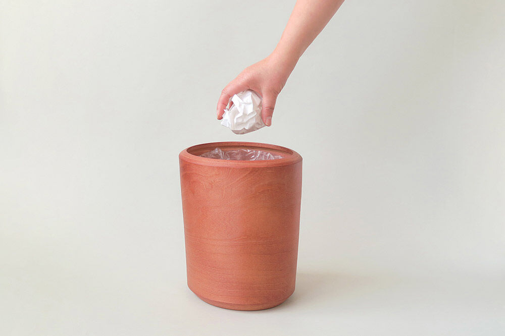 【寄附金額見直しました】BUNACO ダストボックスTwist4 Sサイズ（さくら色）インナー付き 1個