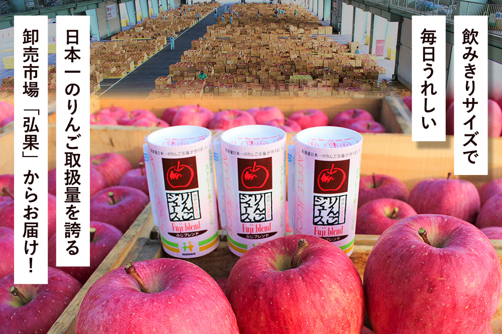 りんごジュース ふじブレンド カートカン 125ml×30本