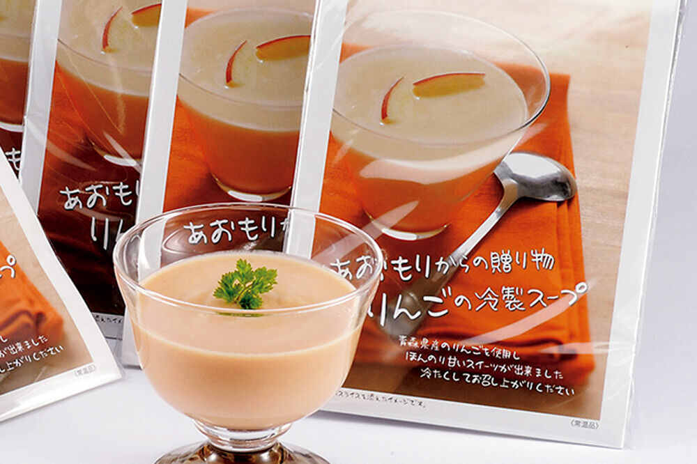 【寄附金額見直しました】りんごの冷製スープ（180g×3個）とりんごジュレ（112g×6個）のセット