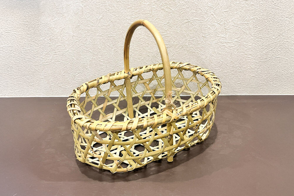 【寄附金額見直しました】お猪口 片口 竹籠 津軽焼 お猪口・片口と竹籠セット（各1個）工芸品 青森県弘前市 草邑