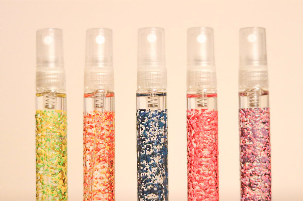 【寄附金額見直しました】津軽塗 さわるツガルヌリ スプレーボトル（5色セット）