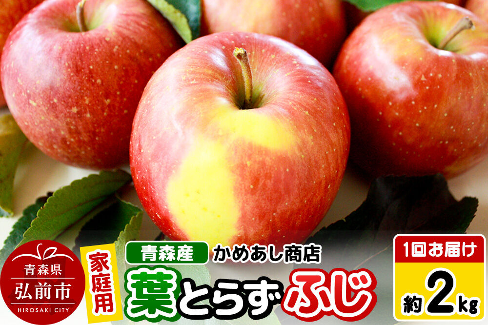 【寄附金額見直しました】【25年12月～発送】りんご 葉とらず ふじ【家庭用】約2kg ゴールド農園 [青森産 りんご ふじ 葉取らず アップル 林檎 リンゴ 果物 果実 美味 青森県 弘前市]
