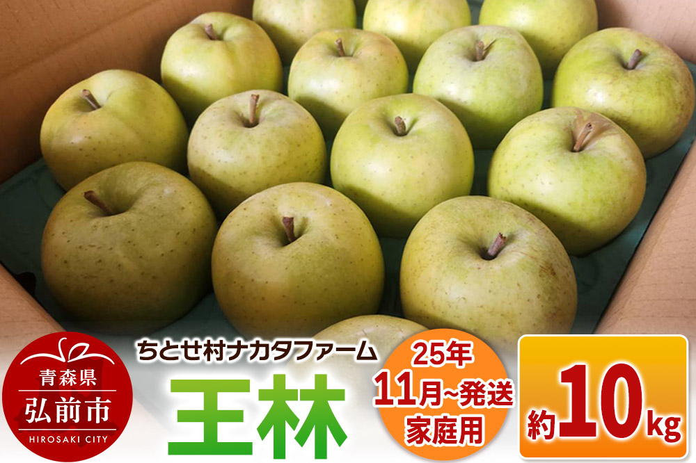 【25年11月～発送】りんご【家庭用】王林 約10kg