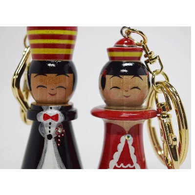 「こけス」ドレスアップキーホルダー(キング・クイーン)