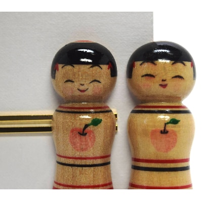 「こけス」ネクタイピン＆帯留め(赤りんご)
