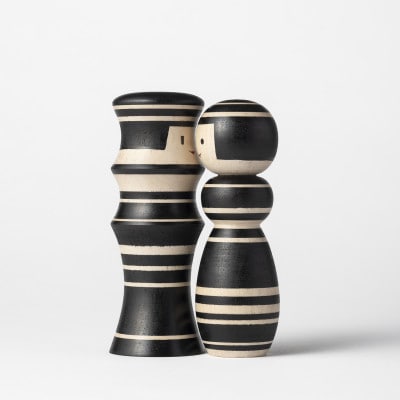 ルビンのこけし(ブラック/ペア)