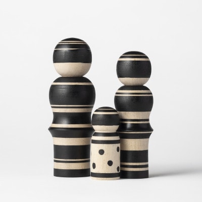 ルビンのこけし(ブラック/ファミリー)