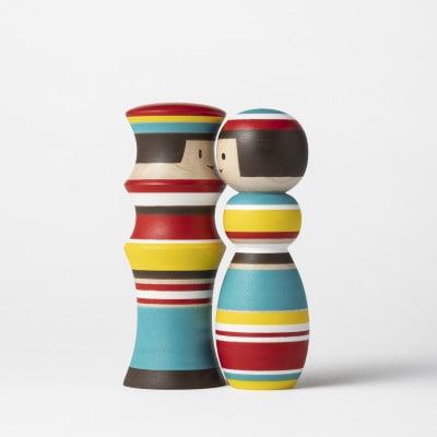 ルビンのこけし(カラフル/ペア)