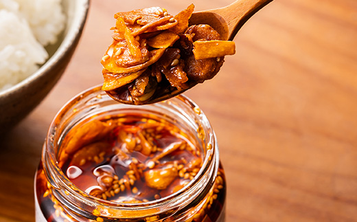 黒にんにくらぁ油　旨辛　150×6本