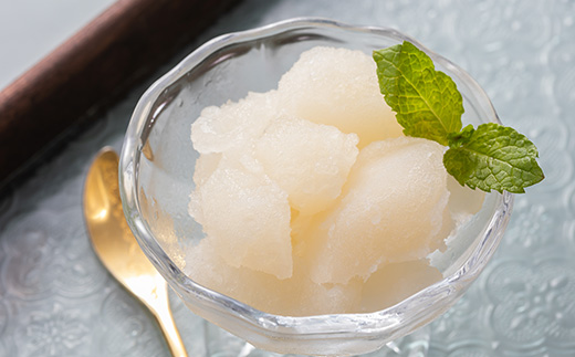 【常温保存可能】　りんご果汁入り　りんごシャーベット　18個入り