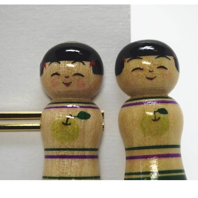 「こけス」ネクタイピン＆帯留め(緑りんご)