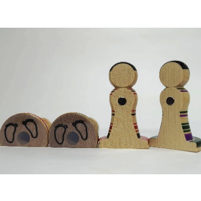 「こけス」箸置き＆マグネット(りんごVer)