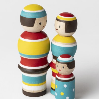 ルビンのこけし(カラフル/ファミリー)