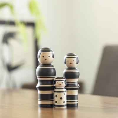 ルビンのこけし(ブラック/ファミリー)