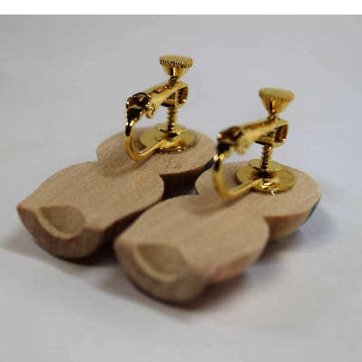 「こけス」イヤリング(りんごVer)