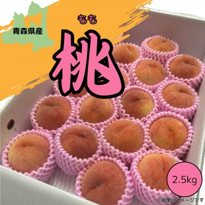 本州最北端の桃 　約2.5kg【2026年8月中旬～発送開始】【青森県産】【配送不可地域：離島】