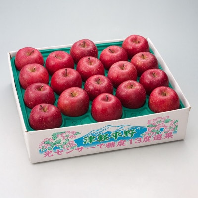 【令和7年産・先行予約】糖度13度選果 サンふじ 約4.3kg　鮮度保持剤・保存用ポリ袋付【配送不可地域：離島・沖縄県】