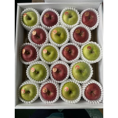 令和7年12月～随時発送予定　サンふじ＆王林　5kgセット(ギフトボックス入16～20個入)