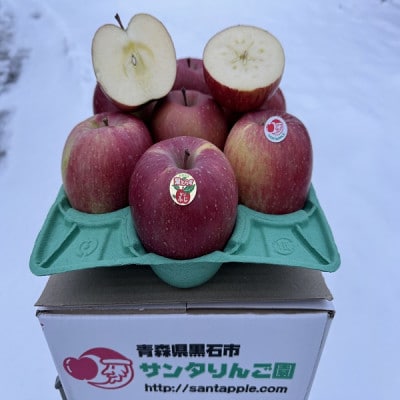 葉とらずサンふじ　家庭用　3キロ　見た目も個性的で、味を追求したりんご