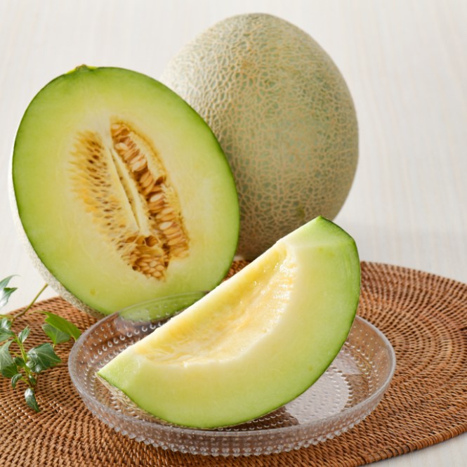 【2026年7月後半発送】 青肉 メロン 5kg程度 (4～6玉) 青森県産