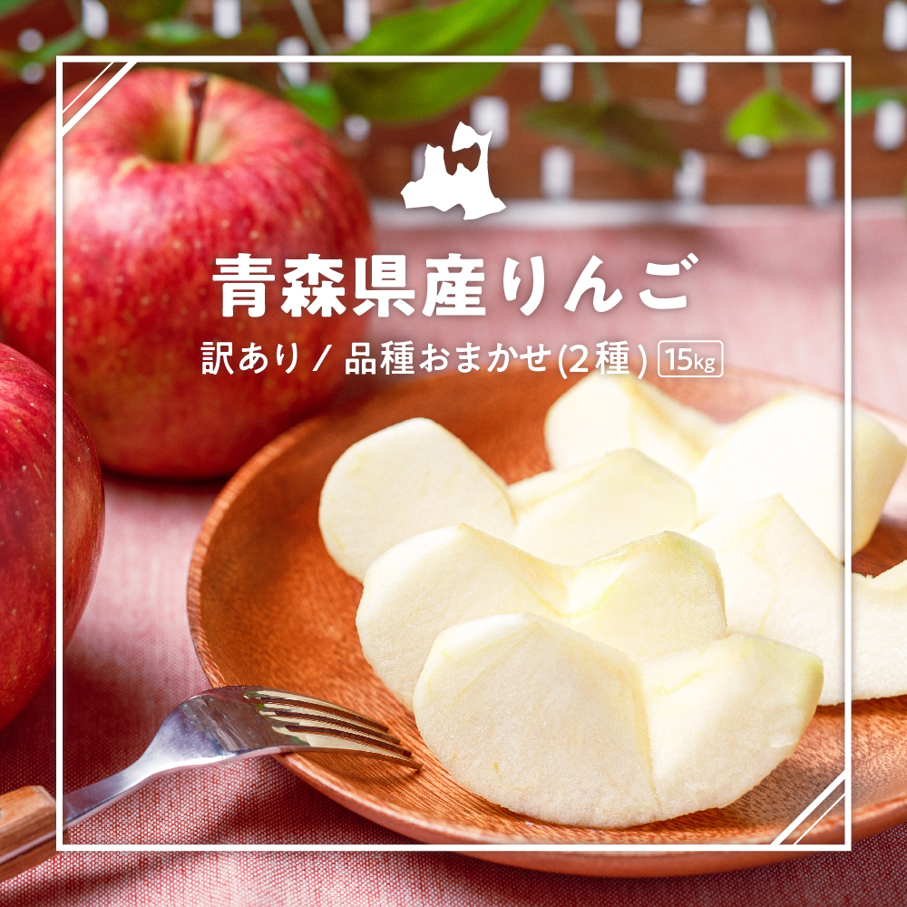 【2025年9月下旬発送】 【訳あり】旬の美味しいりんご 約15kg 青森産 【おまかせ2品種】