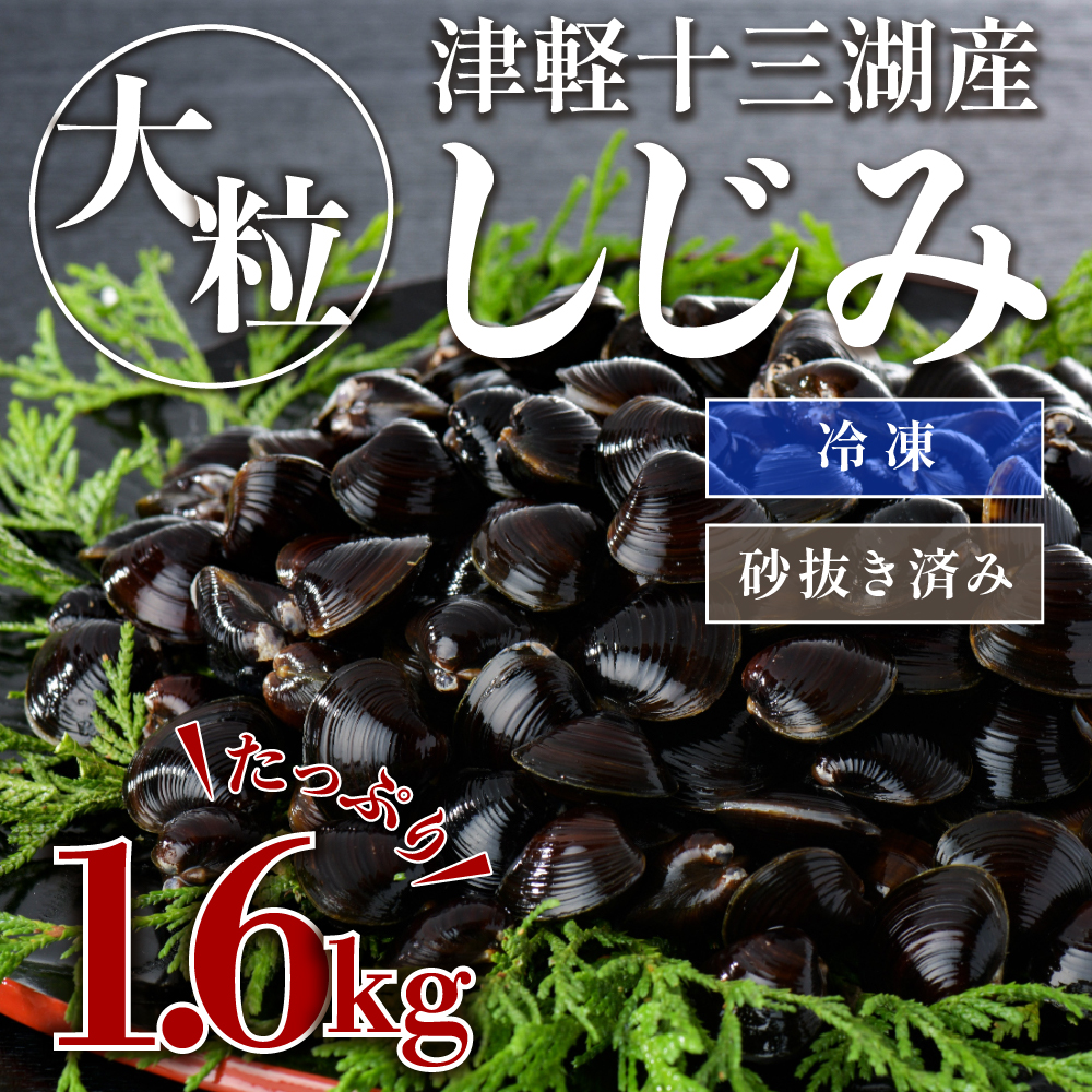 津軽十三湖産大粒しじみ1.6kg（冷凍・砂抜き済）