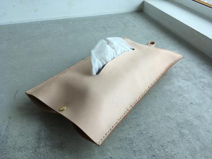 ※素地※本革レザーティッシュカバーヌメ革