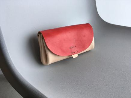 ※赤※本革レザー財布Mサイズ