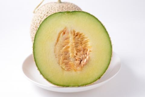 【2026年8月前半発送】【贈答用】つがるの高級メロン　東日流グリーン1玉