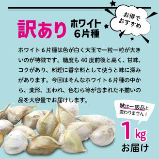 【訳あり】青森県産にんにく1kg 青森にんにく 五所川原市