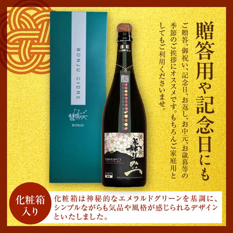 シードル 「とおあまりみっつシードル」750ml 1本 酒 りんご しーどる リンゴを13種類使ったお酒