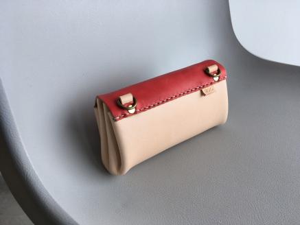 ※赤※本革レザー財布Mサイズ