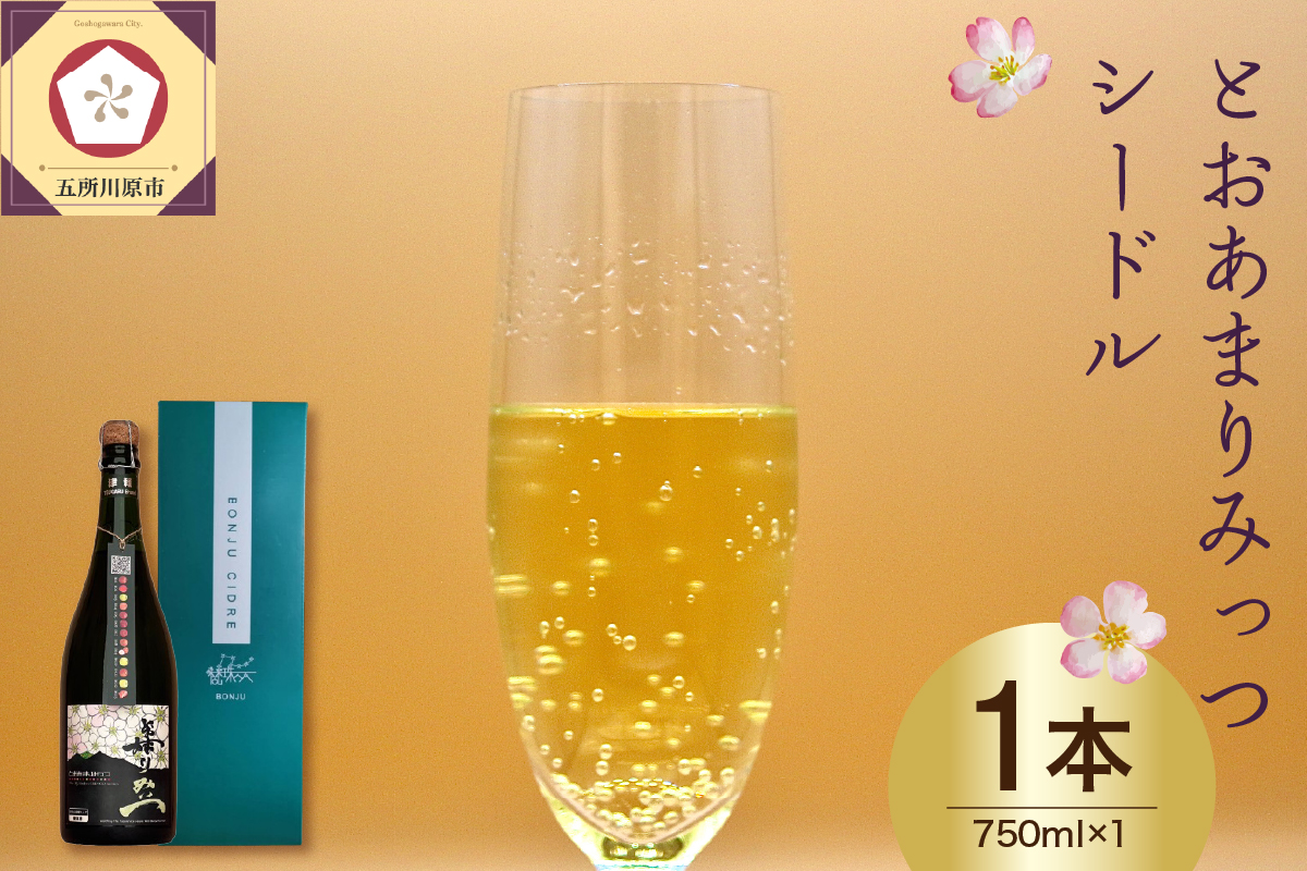 シードル 「とおあまりみっつシードル」750ml 1本 酒 りんご しーどる リンゴを13種類使ったお酒