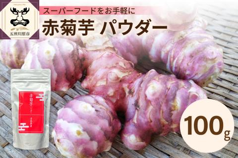 赤菊芋パウダー100g[赤菊芋きくいもキクイモ粉末]