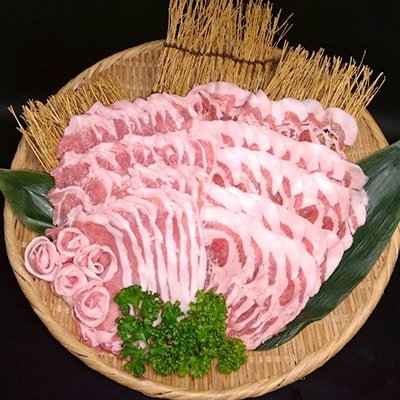 「青森県三沢産」厳選山崎ポーク・しゃぶしゃぶセット(約1.4kg)【配送不可地域：離島】