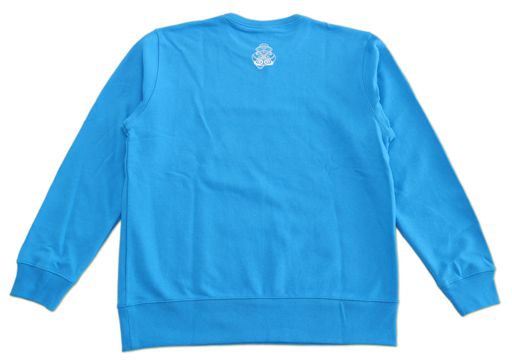 しゃこちゃんトレーナー(青) 1枚｜長袖 メンズ レディース ゆるきゃら 縄文 土偶 [0424]