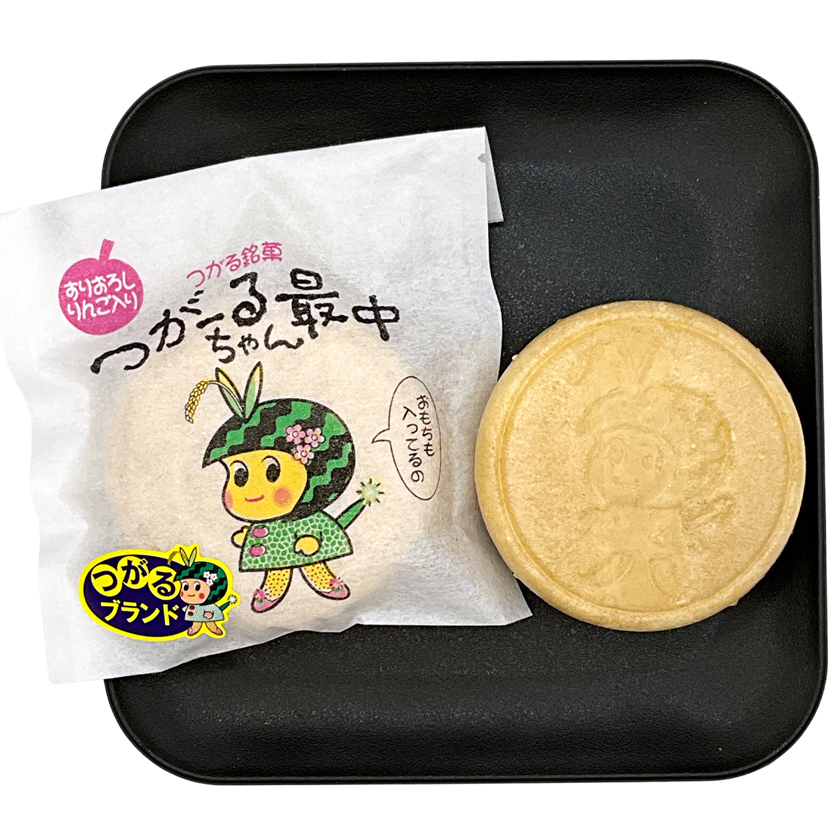 つがーるちゃん最中 5個入り｜もなか モナカ お菓子 和菓子 お餅 りんご 餡 つがる市 特産品 お土産 贈答 ギフト ゆるキャラ かわいい [0784]