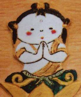 工芸品 青森ひば絵 (商標登録) 写真 (ラミネート仕上り) A3サイズ 1枚 額入り「こころ」[0238]