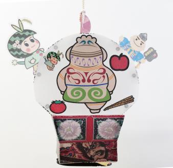 手作り工作キット ちょうちんねぶた『しゃこちゃん』｜LED ランプ 灯 [0549]