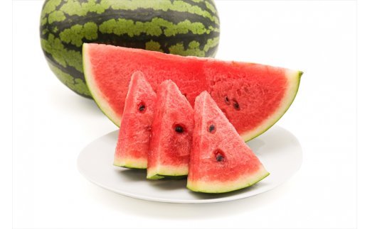 スイカ (中玉) 紅まくら1玉｜つがる市産 青森産 産直 2026年産 令和8年 夏 すいか 西瓜 果物 フルーツ 旬 特産 藤農園 農福連携 先行受付 [0962]